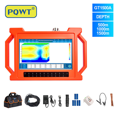 PQWT-GT1500A Analisi automatica multicanale attrezzatura di rilevamento dell'acqua a lungo raggio rilevatore di acque sotterranee profonde