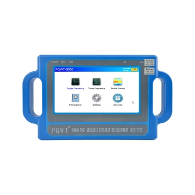 PQWT S500 Detettore d'acqua 500m profondità 7 pollici touch screen