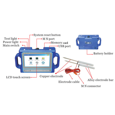PQWT S500 Rilevatore di Acqua Sotterranea Profonda 500m con Schermo Touch LCD