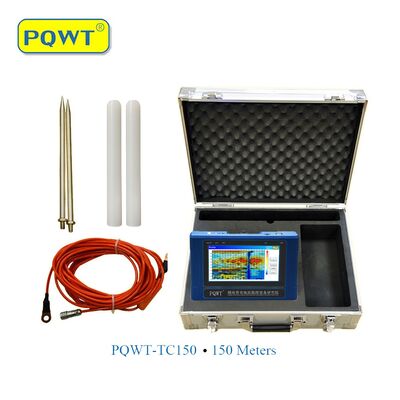 PQWT-TC150 Resistivity Measuring Borehole Water Detection Machine 150m Detettore d'acqua Finder sotterraneo