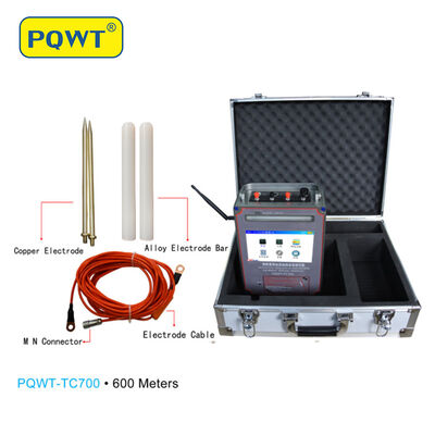 Macchina professionale per il rilevamento dell'acqua PQWT TC700, rilevatore di acqua sotterranea profonda per pozzi con mappatura automatica 600m