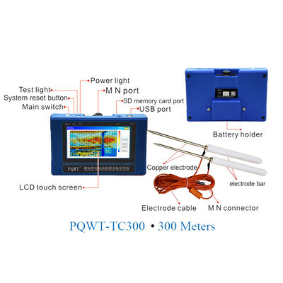 PQWT TC300 Rilevatore Portatile a Lunga Portata 300m Alta Precisione per Rilevamento Acqua