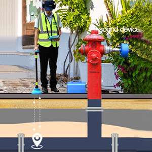 Attrezzatura elettronica astuta acustica di rilevazione di perdita dell'acqua del rivelatore 9m di perdita del gas
