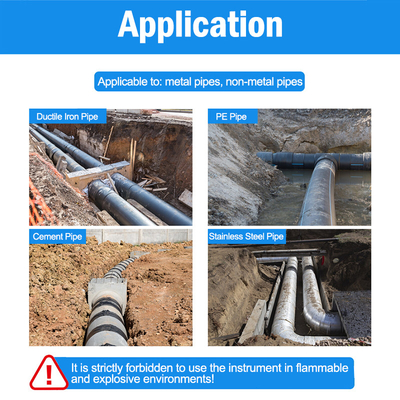 Attrezzatura di posizionamento di plastica del tubo del metallo del dispositivo di rilevazione della perdita dell'acqua sotterranea