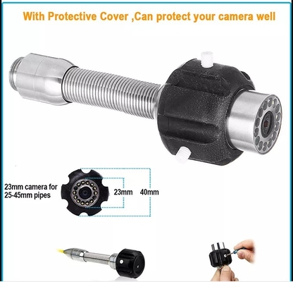 Cavo di ispezione 20m della macchina fotografica dello scolo dell'impianto idraulico del rivelatore 7inch di bloccaggio del tubo dell'ABS