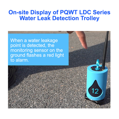 Detettore di perdite per tubi d'acqua ad ultrasuoni senza fili PQWT LDC 5M 100m Lunghezza