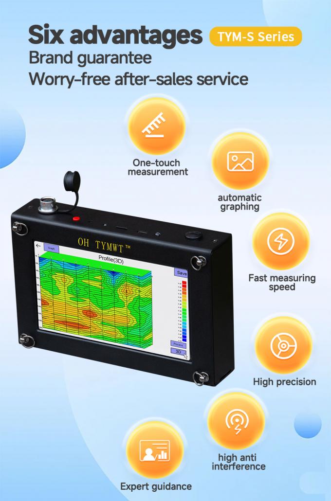 Detettore di acque sotterranee TYM Series Auto Graphing Resistivity Geophysical Survey Equipment 1
